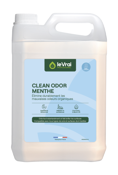 Le vrai professionnel clean odor menthe destructeur d’odeur technologie enzypin - Bidon 5 Litres Hygiène des sols