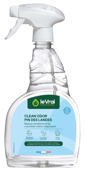Le vrai professionnel clean odor pin des landes élimine les mauvaises odeurs - Spray 750ml Hygiène des sanitaires